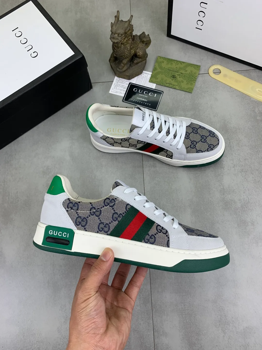 Men's men's shoes 💰P420💰【New model】 🆘 The latest model from Gucci official website🎁Classic casual and fashionable men's shoes👟Best model💥The style is simple and elegant, exclusive for trendy men. Unique official website latest brand elements👑Gucci original decoration, fashionable and generous, the fabric is made of original soft calfskin➕Comfortable soft pigskin lining ✅Wear-resistant rubber outsole specified on the official website_Full of elasticity, the classic model taken at the counter 🎬Color: 3️⃣colors available😍Number of codes: 38-44 (45 46 customized)